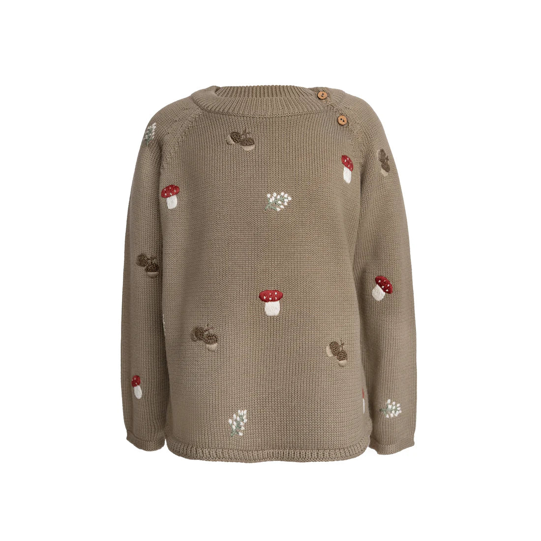 Hanevild Strickpullover mit Stickerein