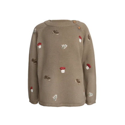 Hanevild Strickpullover mit Stickerein
