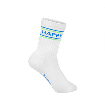 MDMD Socken Happy Green Neon/Weiß Kinder