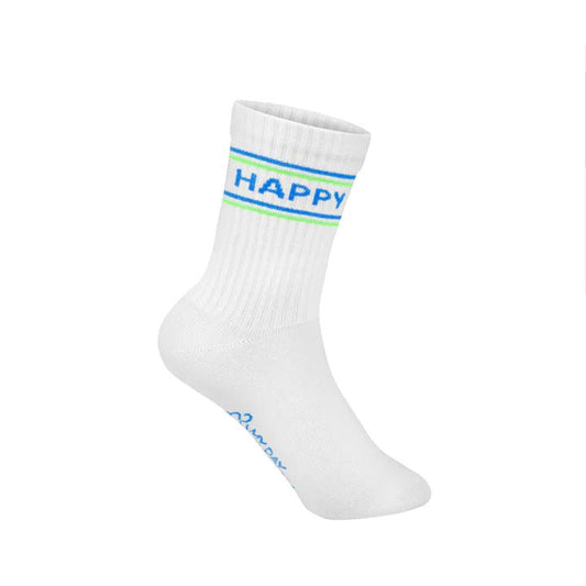 MDMD Socken Happy Green Neon/Weiß Kinder