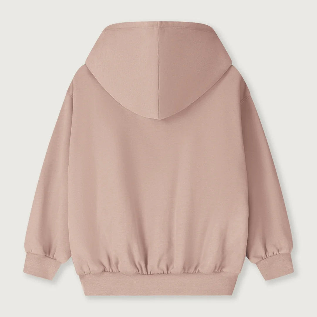 Gray Label Kapuzenstrickjacke mit Reißverschluss "Faded Pink"