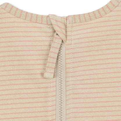 Konges Sløjd Langarm-Badeanzug Jade "Rose Stripe"