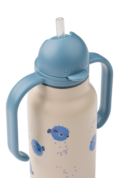 Liewood Trinkflasche Falk 350 ml "Pufferfish / Sandy"