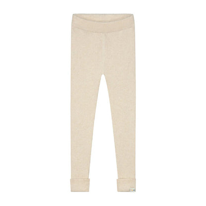 Yuki Leggins Fine Rib "Cream"