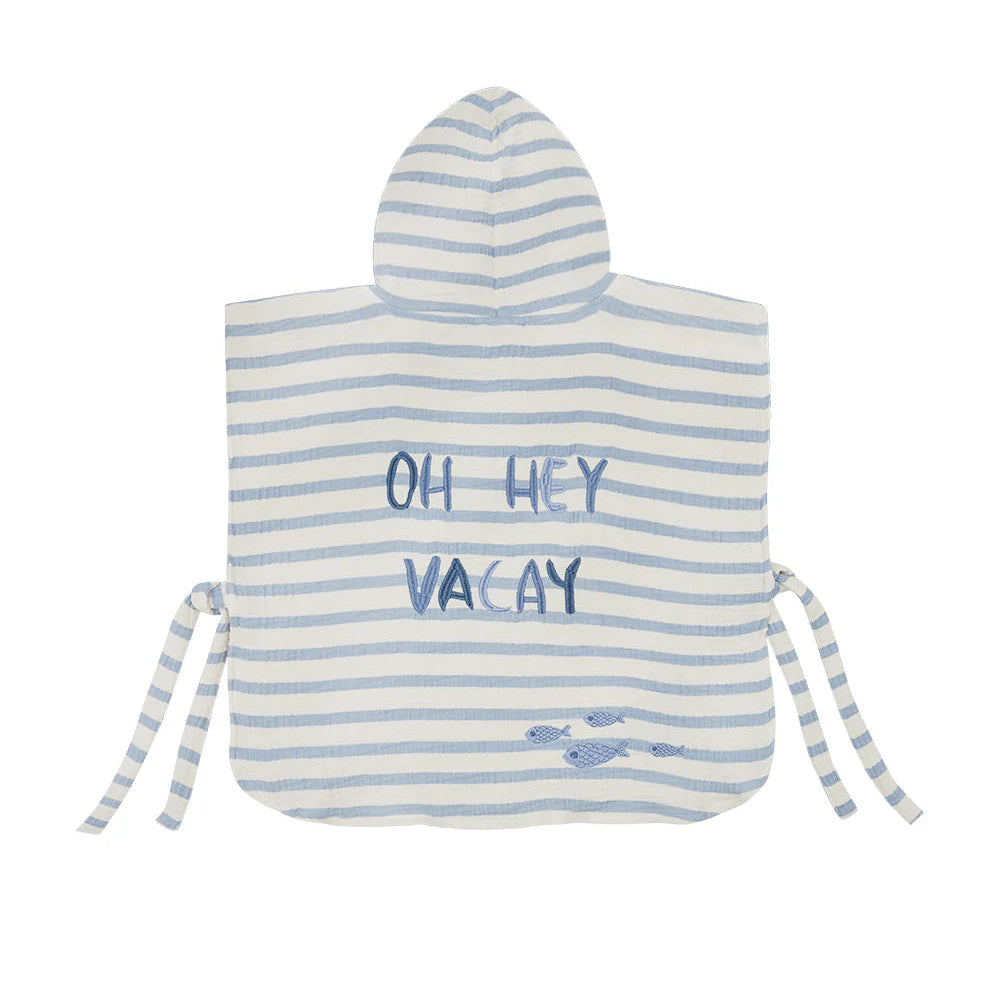 Leevje Musselin Poncho "Oh Hey Vacay"