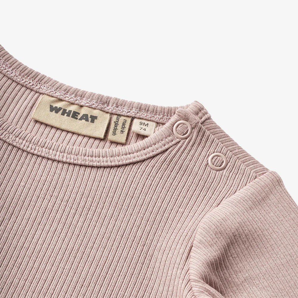 Wheat LS Rib Body „Berti“ Dry Rose