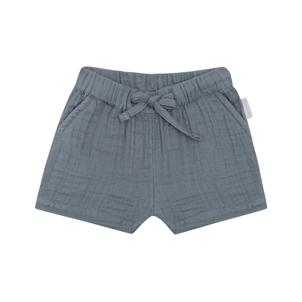 Leevje Musselin-Shorts "Blue"