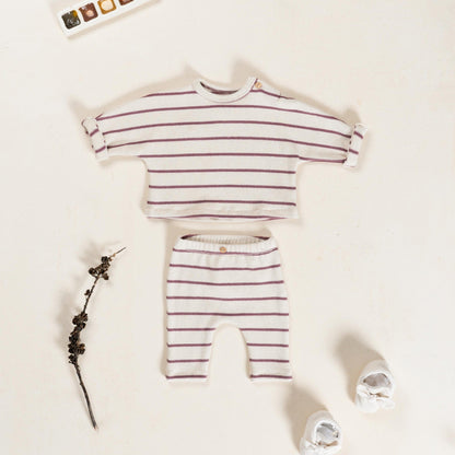 Play Up Leggings mit Knopf "Beere/Creme"