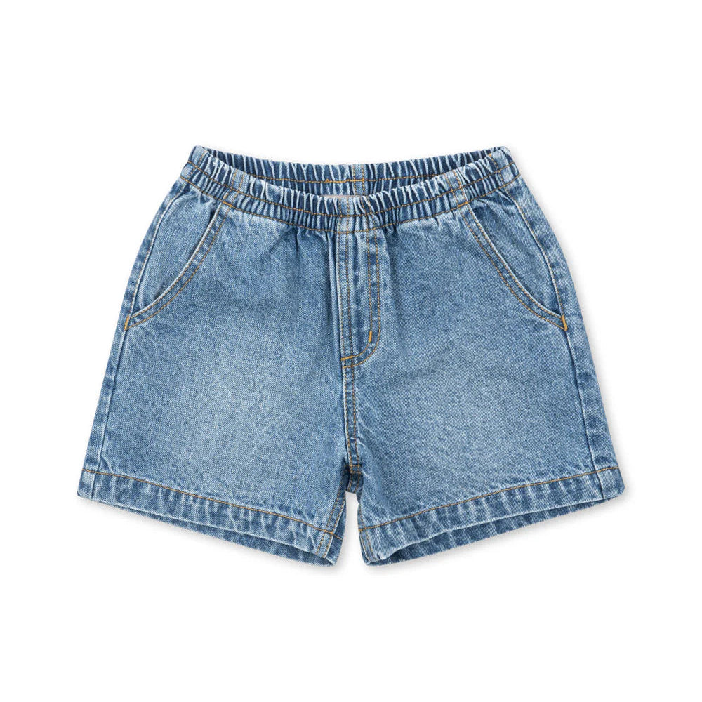 Konges Sløjd Denim Shorts Magot "Denim Blue" – Bio-Baumwolle
