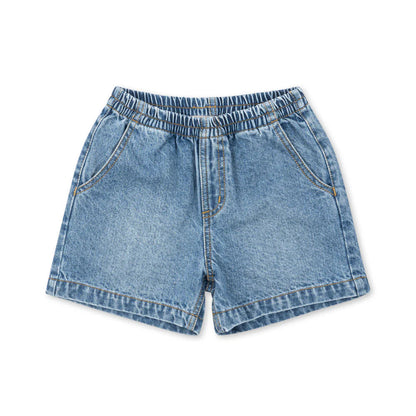Konges Sløjd Denim Shorts Magot "Denim Blue" – Bio-Baumwolle