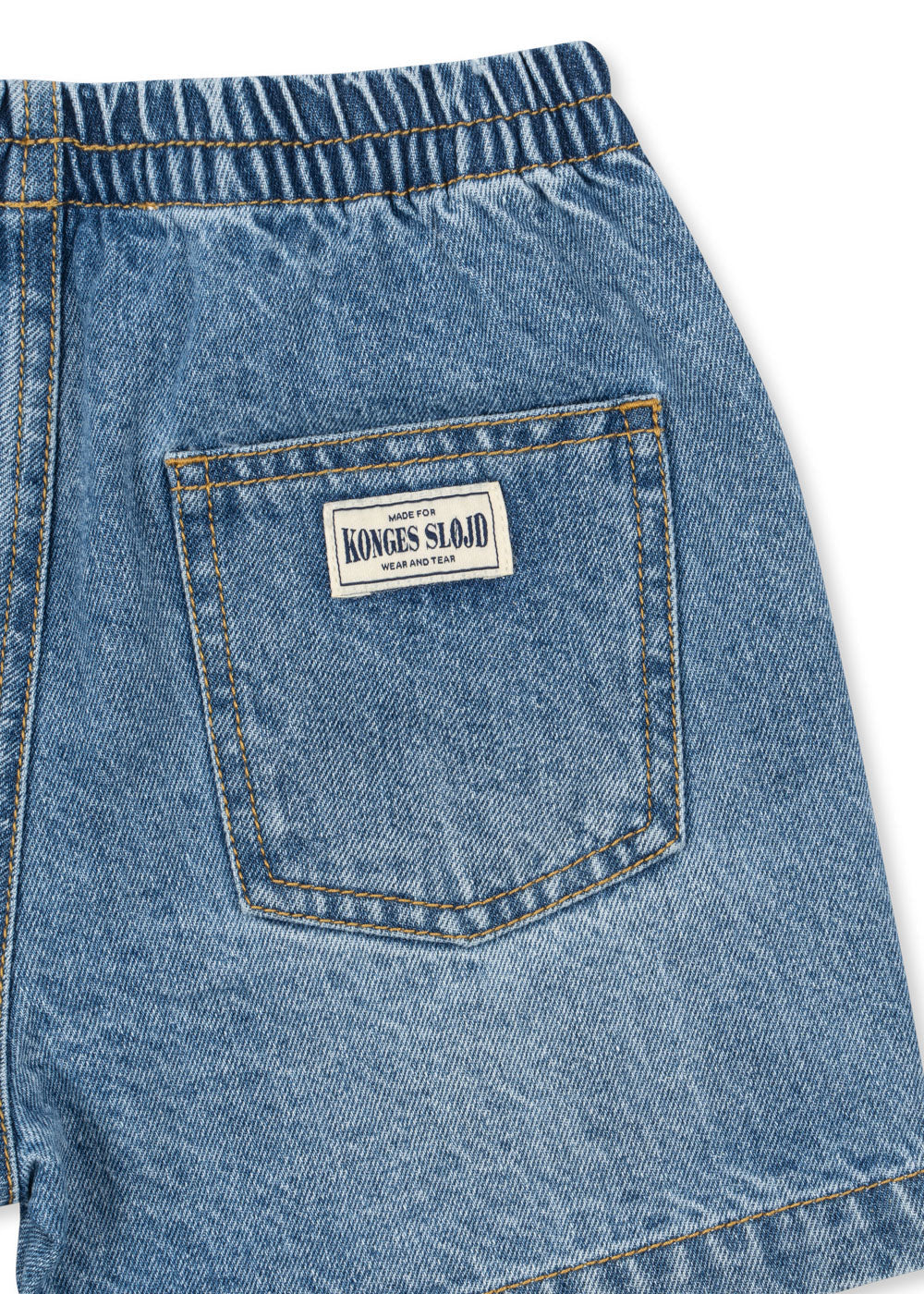 Konges Sløjd Denim Shorts Magot "Denim Blue" – Bio-Baumwolle