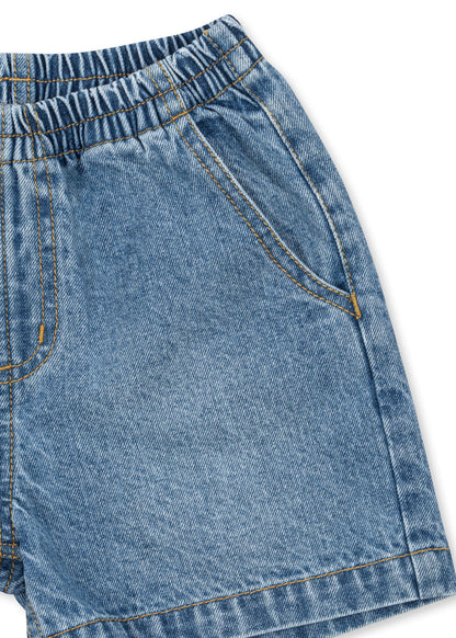 Konges Sløjd Denim Shorts Magot "Denim Blue" – Bio-Baumwolle
