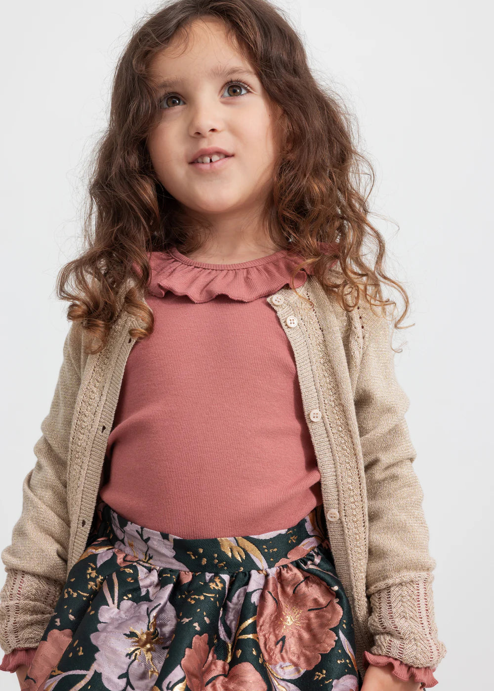 MarMar Festliche Strickjacke Tillie B "Gold Glitter"