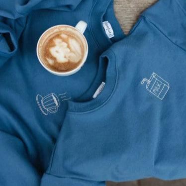Melots Sweater "More Milk" dusty blue