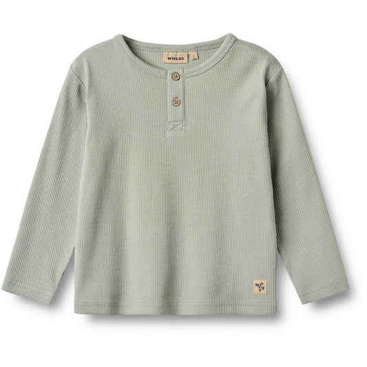 Wheat Langarmshirt Morris "Morning Mist"