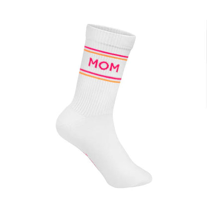 MDMD Socken "Mom" Neon/Weiß