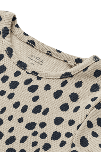 Liewood Rib T-Shirt Nieve Leo Mist
