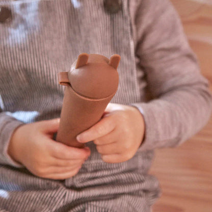 OYOY Silikoneisformen Ninka & Teddy Caramel/Blue