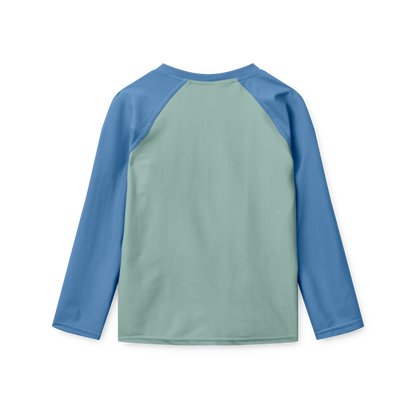 Liewood Langarm-Badeshirt Noah "Boards Light Peppermint" mit UV 40+