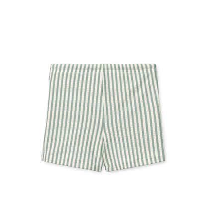 Liewood Seersucker Badehose Otto "Peppermint - Creme de la Creme"