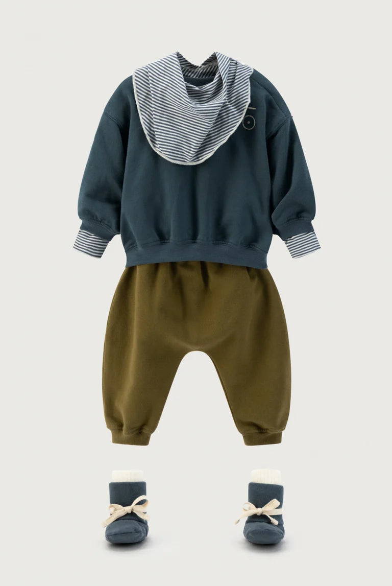 Gray Label Baby Dropped Shoulder Sweater "Blue Grey"