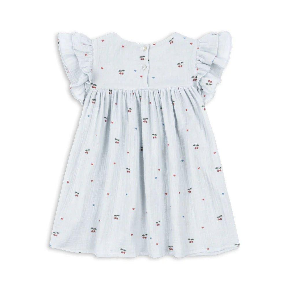 Konges Sløjd Dress Coco "Cherry Blue Coeur"