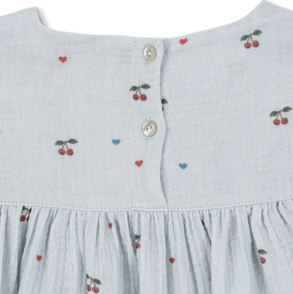 Konges Sløjd Dress Coco "Cherry Blue Coeur"
