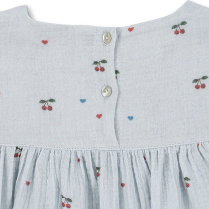 Konges Sløjd Dress Coco "Cherry Blue Coeur"