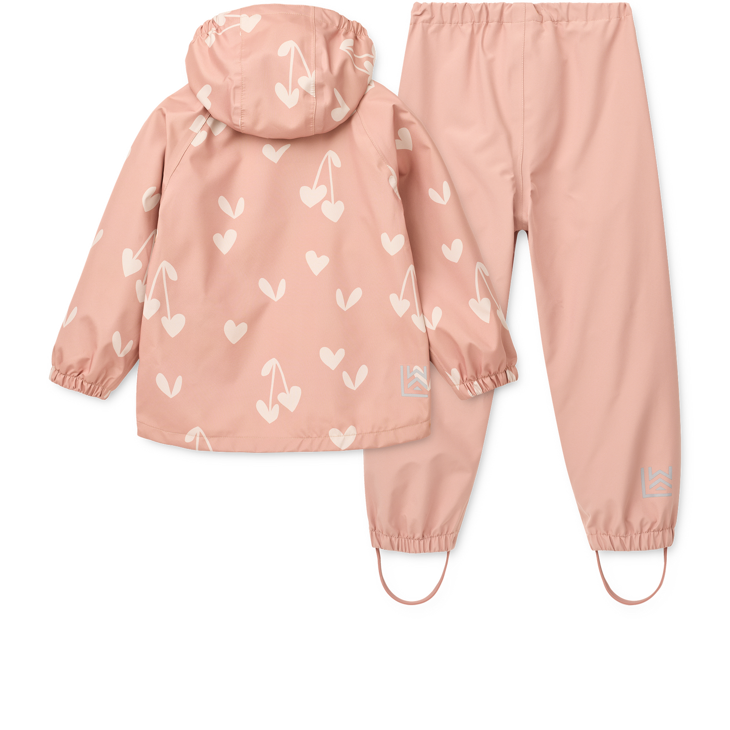 Liewood Regenbekleidungsset Pedia "Sweethearts / Pale Tuscany"