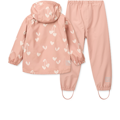 Liewood Regenbekleidungsset Pedia "Sweethearts / Pale Tuscany"