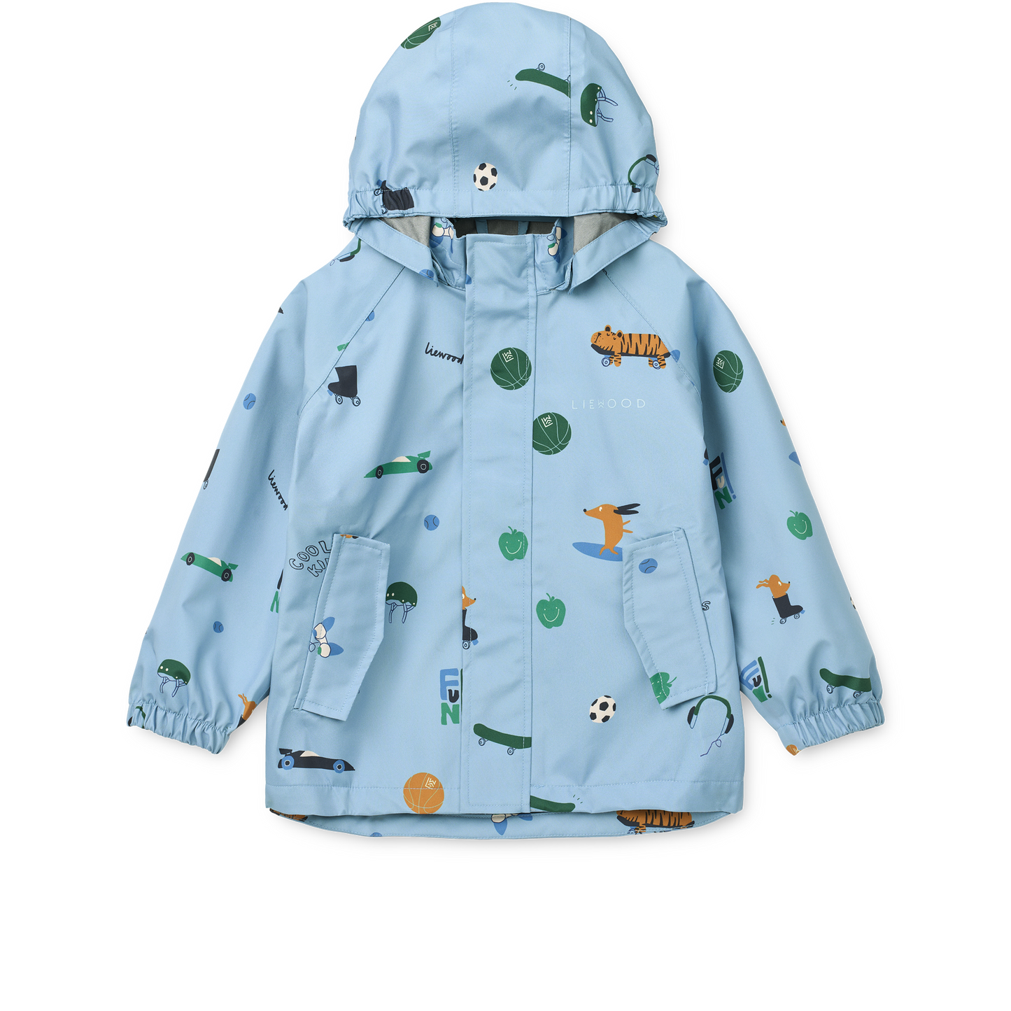 Liewood Regenbekleidungsset Pedia "Fun / Beach blue"