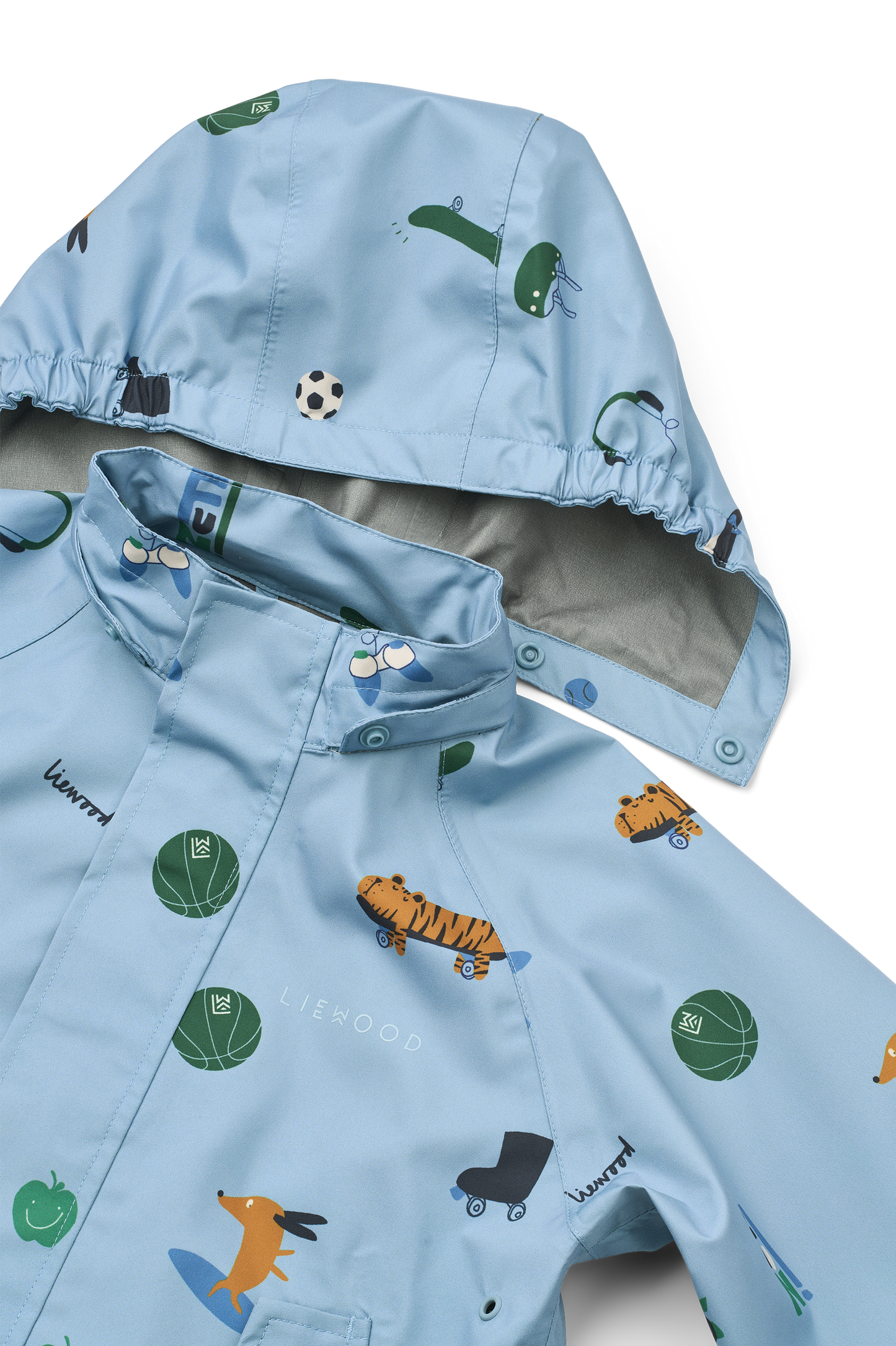 Liewood Regenbekleidungsset Pedia "Fun / Beach blue"