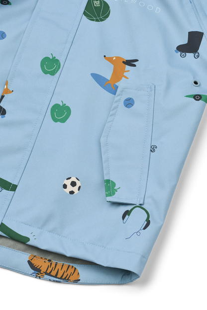 Liewood Regenbekleidungsset Pedia "Fun / Beach blue"