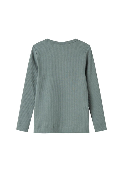 MarMar Ripp-Langarmshirt "Dusty Green"