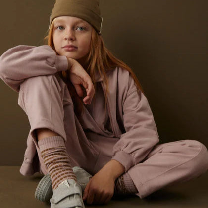 Gray Label lange gerippte Socken "Berry-Woody"