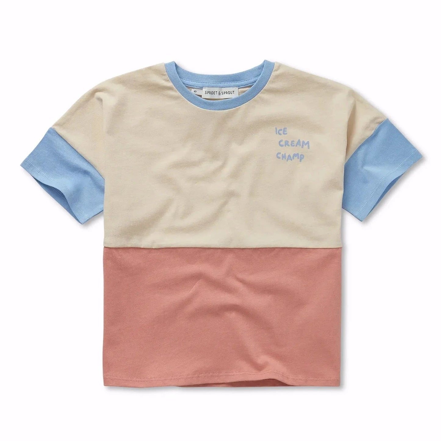 Sproet & Sprout T-Shirt "Colourblock – Sesame"