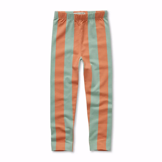 Sproet & Sprout Legging Block Stripes "Silt green"
