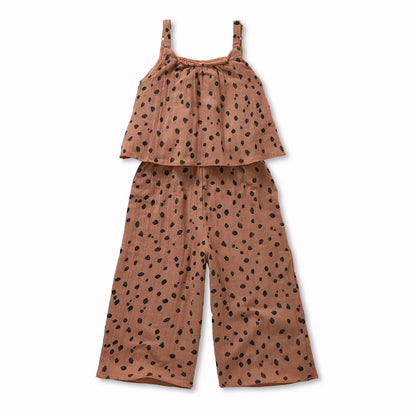 Sproet & Sprout Muslin Jumpsuit "Animal Print"
