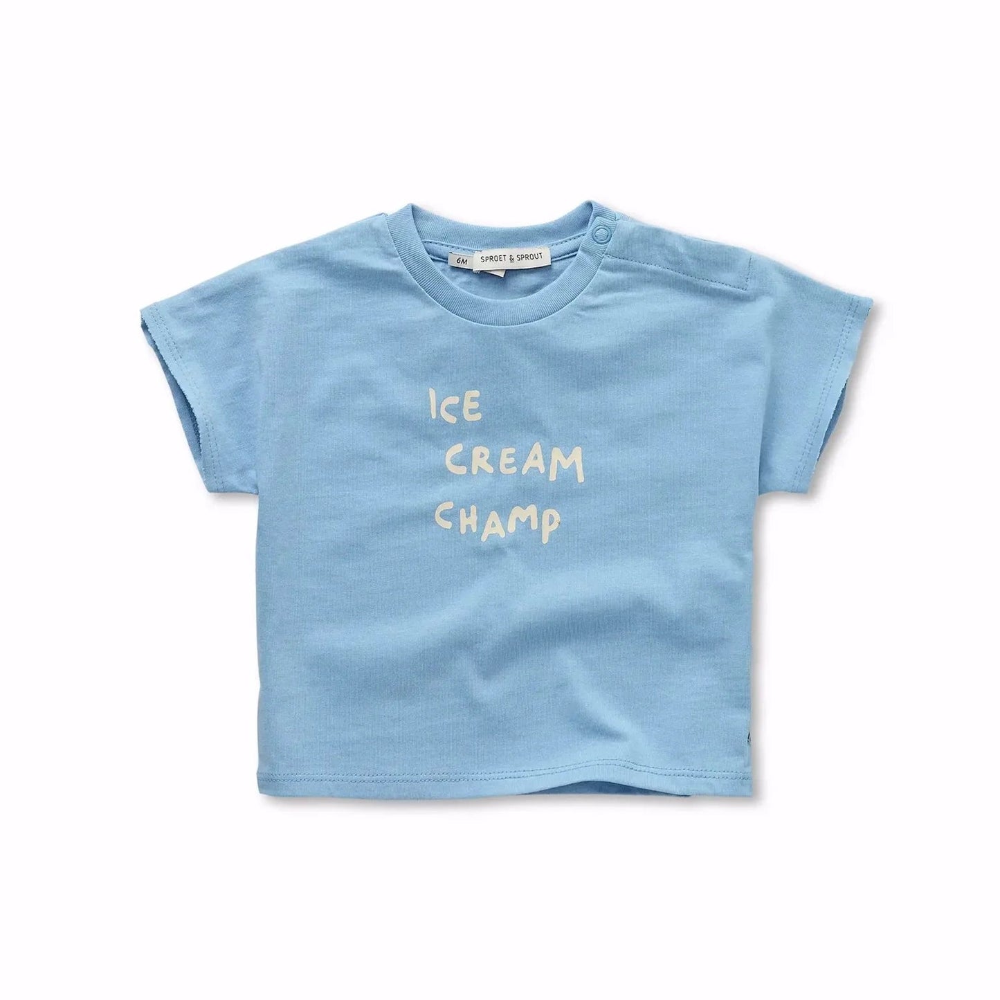 Sproet & Sprout Baby T-Shirt "Ice Cream Blue"