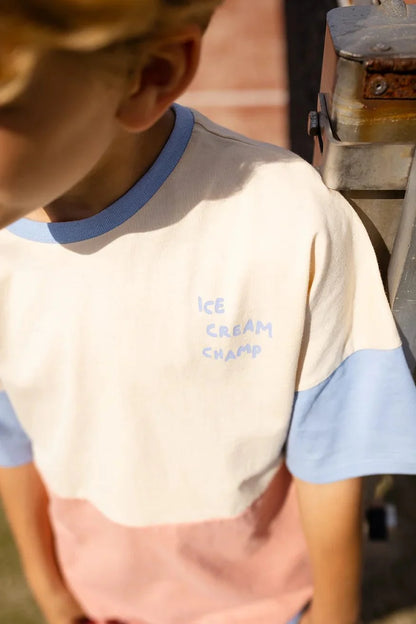 Sproet & Sprout T-Shirt "Colourblock – Sesame"