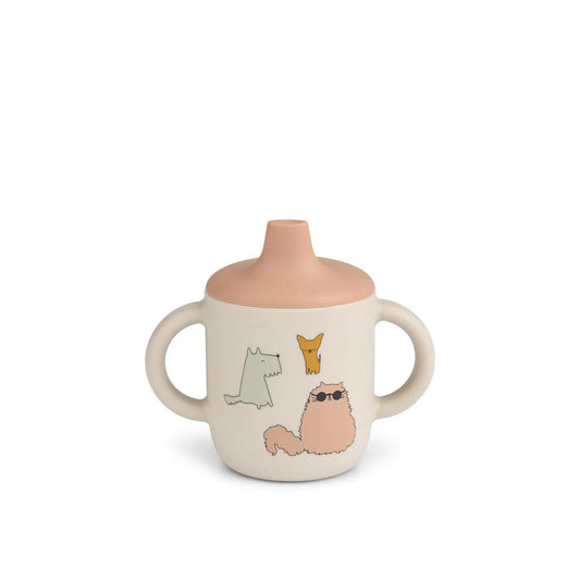 Liewood Trinkbecher „Neil Sippy– Cats and Dogs / Sandy“