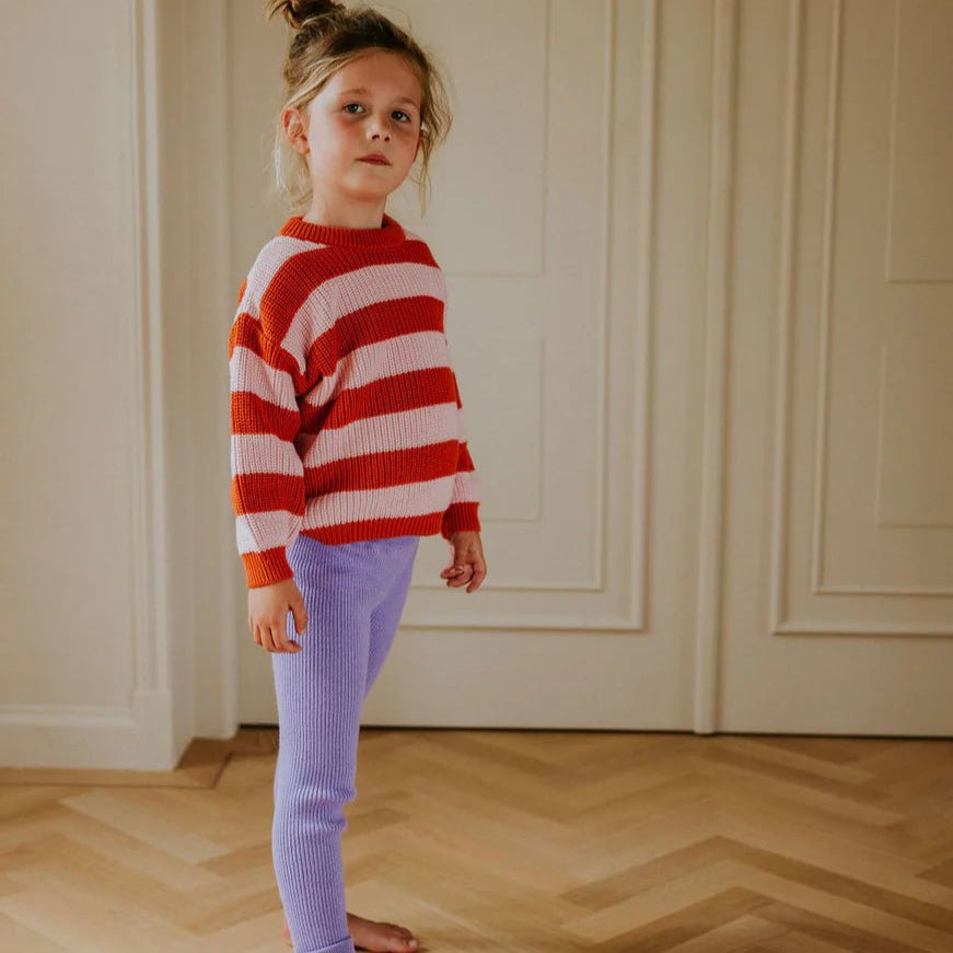 Yuki Stripes Knitted Sweater Lemonade