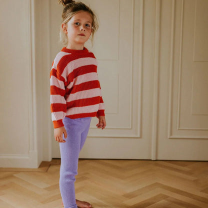 Yuki Stripes Knitted Sweater Lemonade