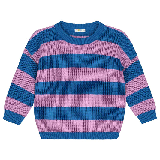 Yuki Chunky Knitted Sweater - Cotton Candy