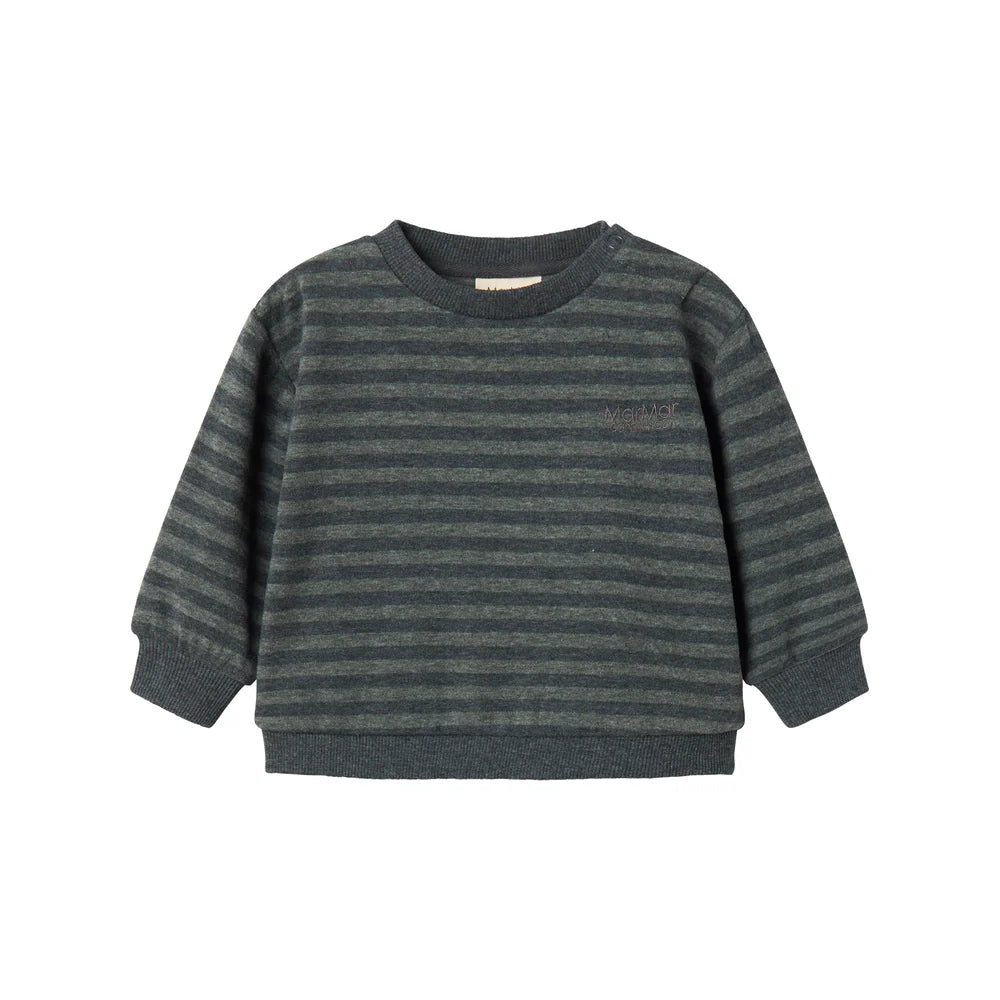 MarMar Baby Modal-Sweater Tammas B "Forest Stripes"