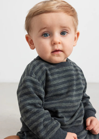 MarMar Baby Modal-Sweater Tammas B "Forest Stripes"