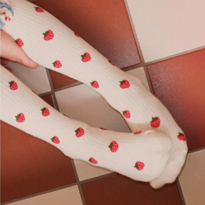 Flöss Strumpfhose Vera "Pointelle Berry"