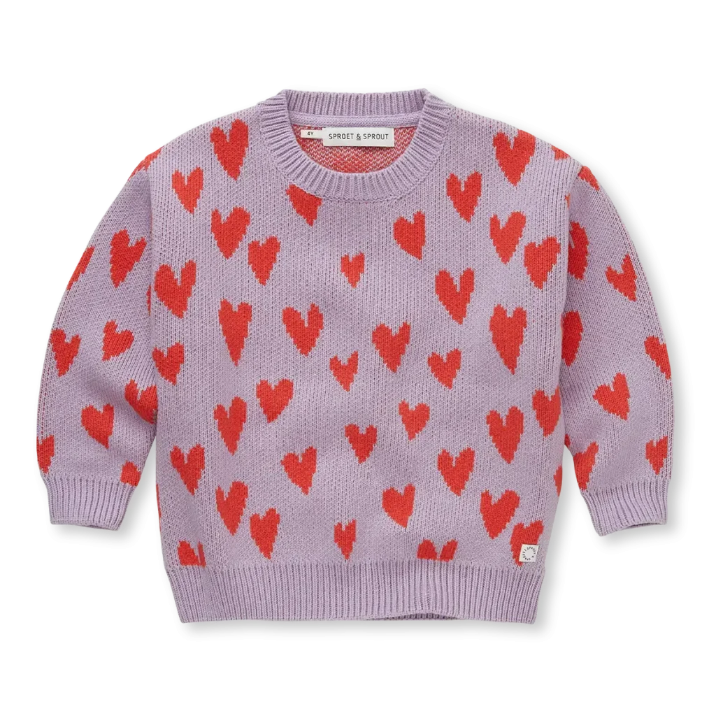 Sproet & Sprout Strickpullover mit Herzen