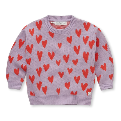 Sproet & Sprout Strickpullover mit Herzen
