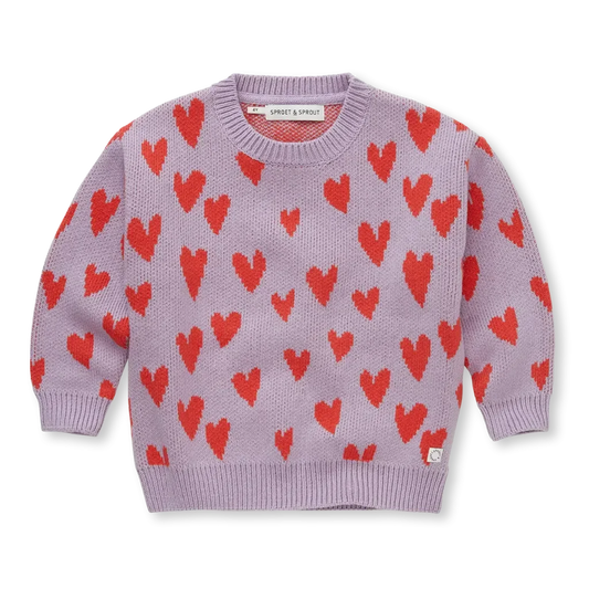 Sproet & Sprout Strickpullover mit Herzen